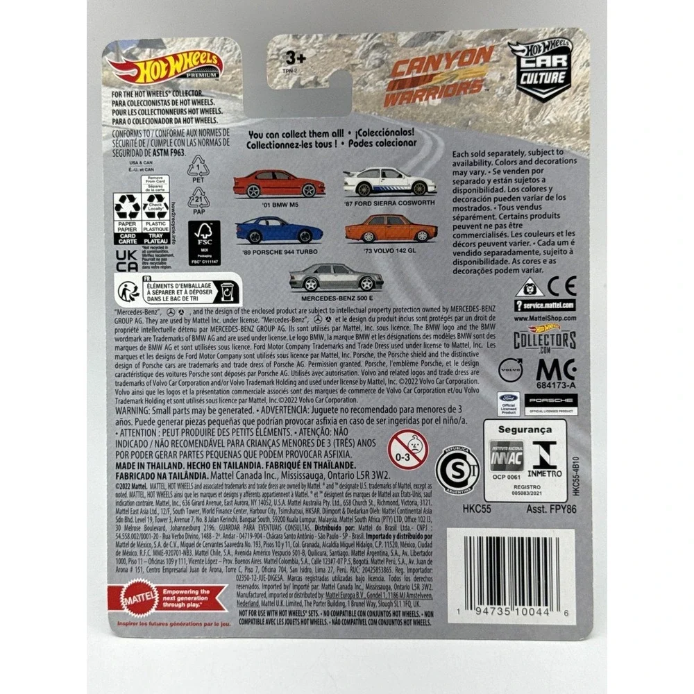 Hot Mercedes Benz Wheels Premium 500 Diecast Car 1:64 Silver Metal